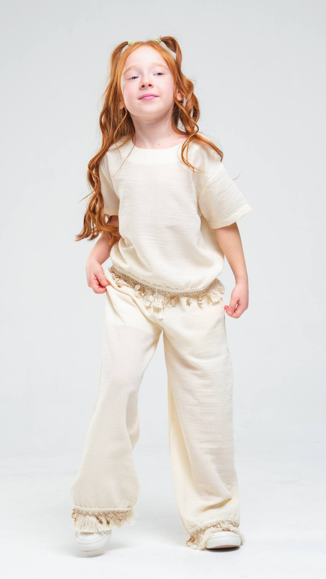 Seaside Breeze two-piece set by NOV7 featuring a lightweight top and matching shorts with ocean-inspired print.