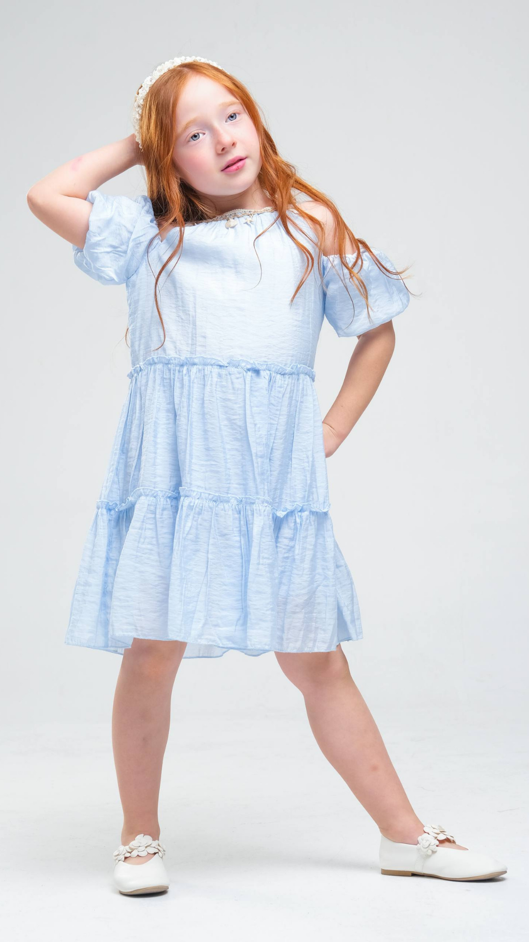 Seashell Breeze Dress by NOV7 featuring lightweight fabric, ocean-inspired print, and a flowing silhouette perfect for summer.