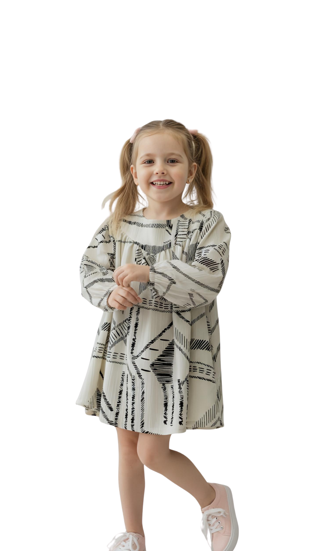 Ivory Muse dress for kids by Bobby Jr Kids Wear, showing a cute, sleeveless dress with floral details and a flowy design.