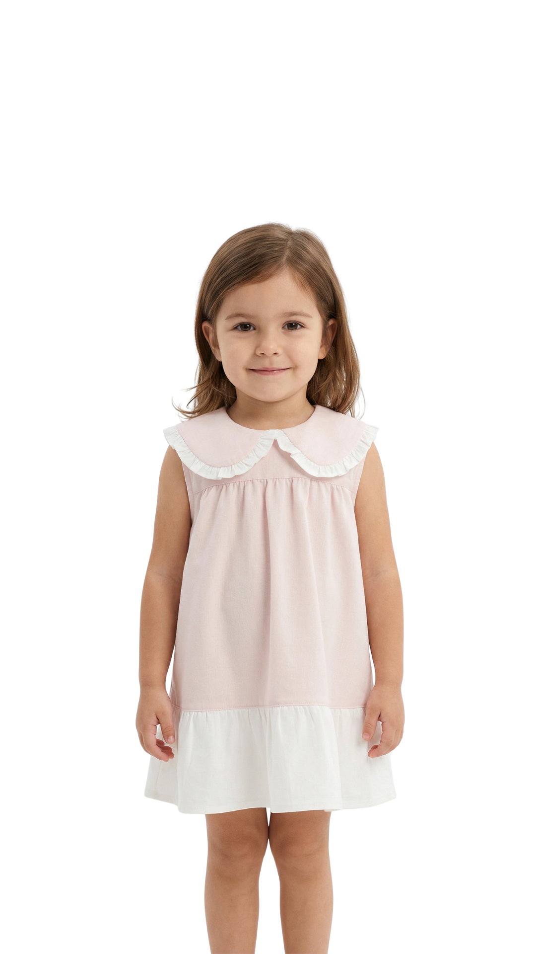 Little Grace Dress by Bobby Jr Kids Wear, soft pastel pink dress with floral accents, perfect for young girls' special occasions.