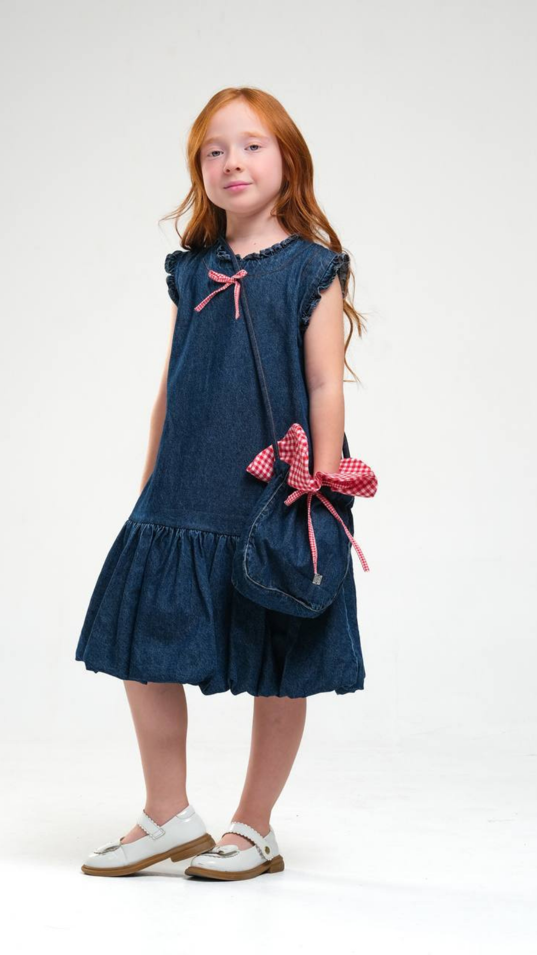 Denim Darling Dress by NOV7, stylish blue denim dress with a fitted silhouette and casual chic design.