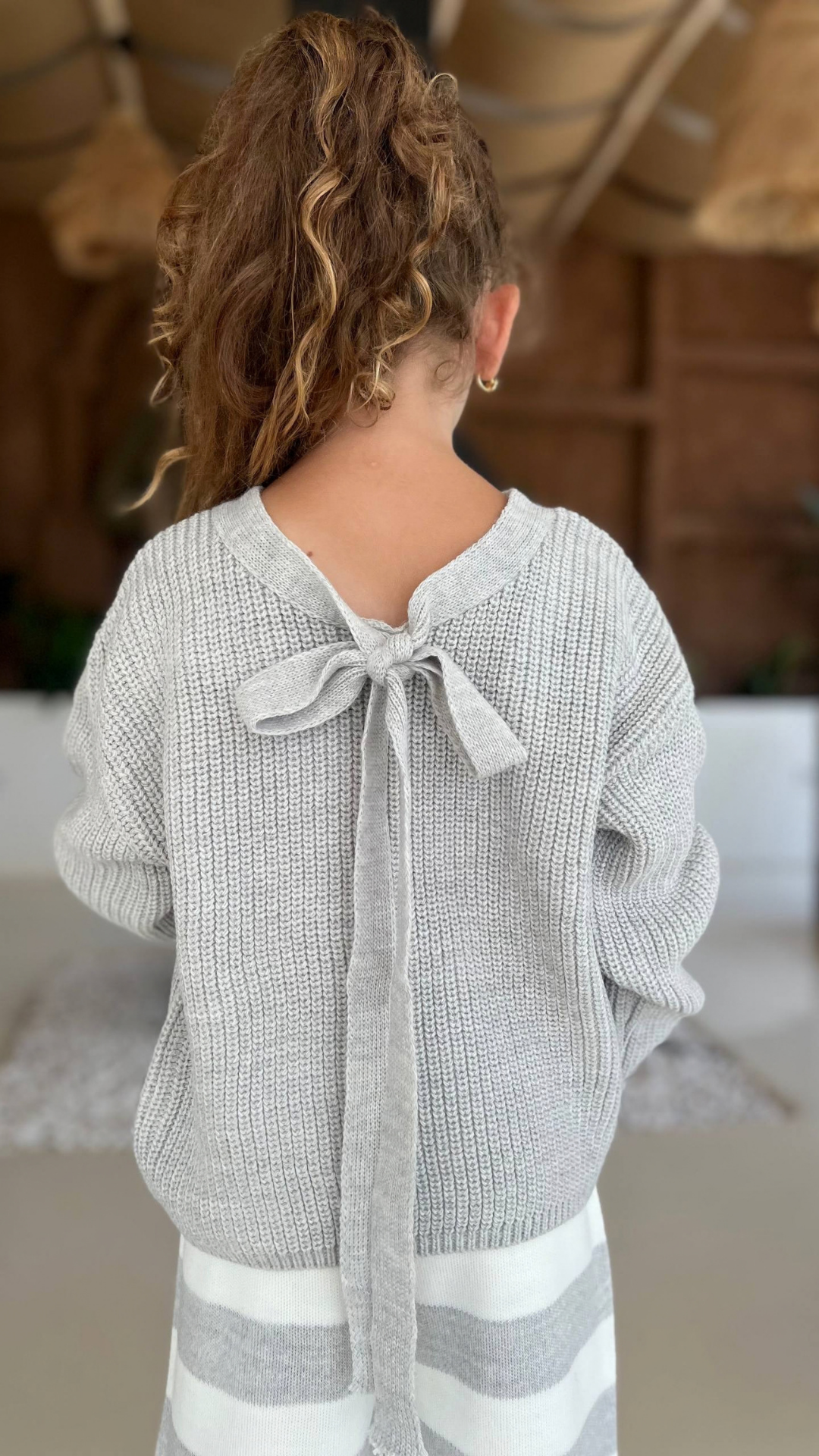Striped Knit Wide-Leg Set