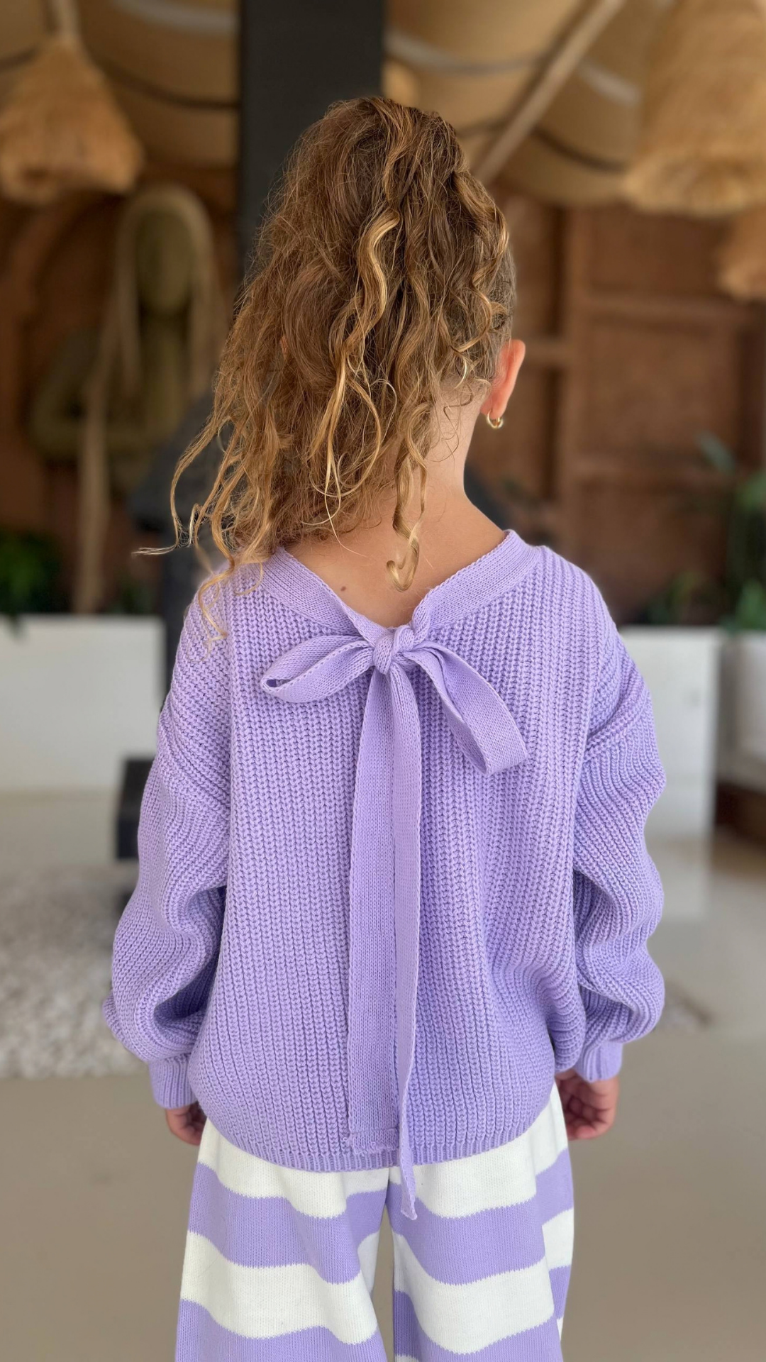Striped Knit Wide-Leg Set