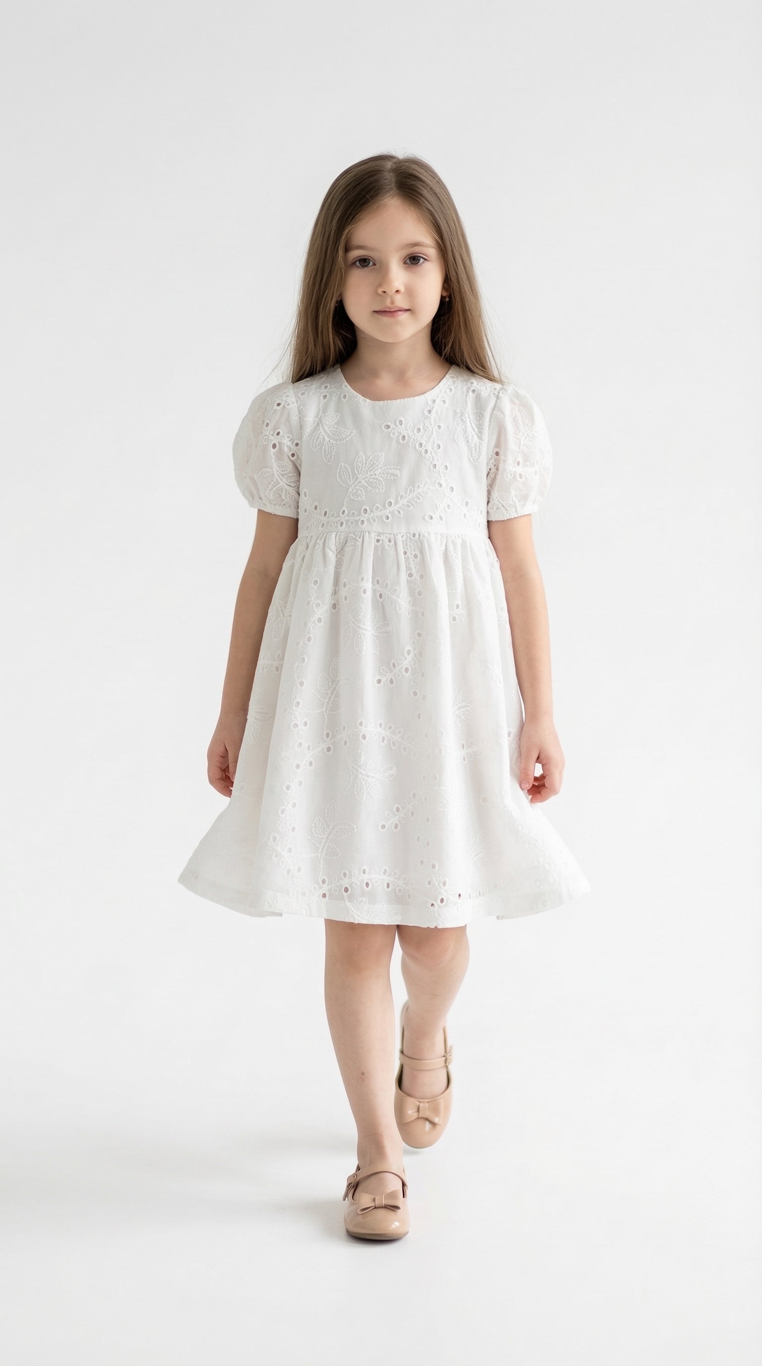 Kocak Kids Daisy Light Dress for girls with floral print, sleeveless design, and soft fabric, perfect for warm weather.