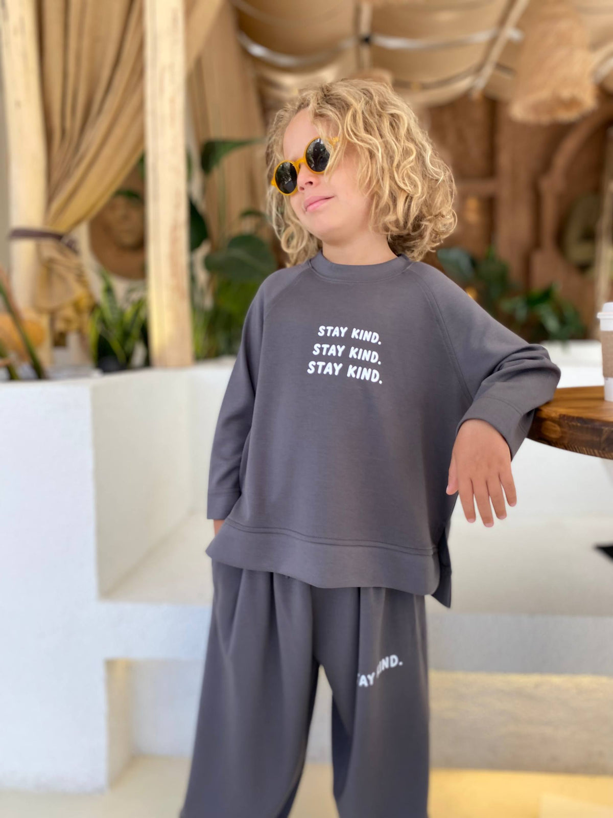 Stay Kind Relaxed Two-Piece Set