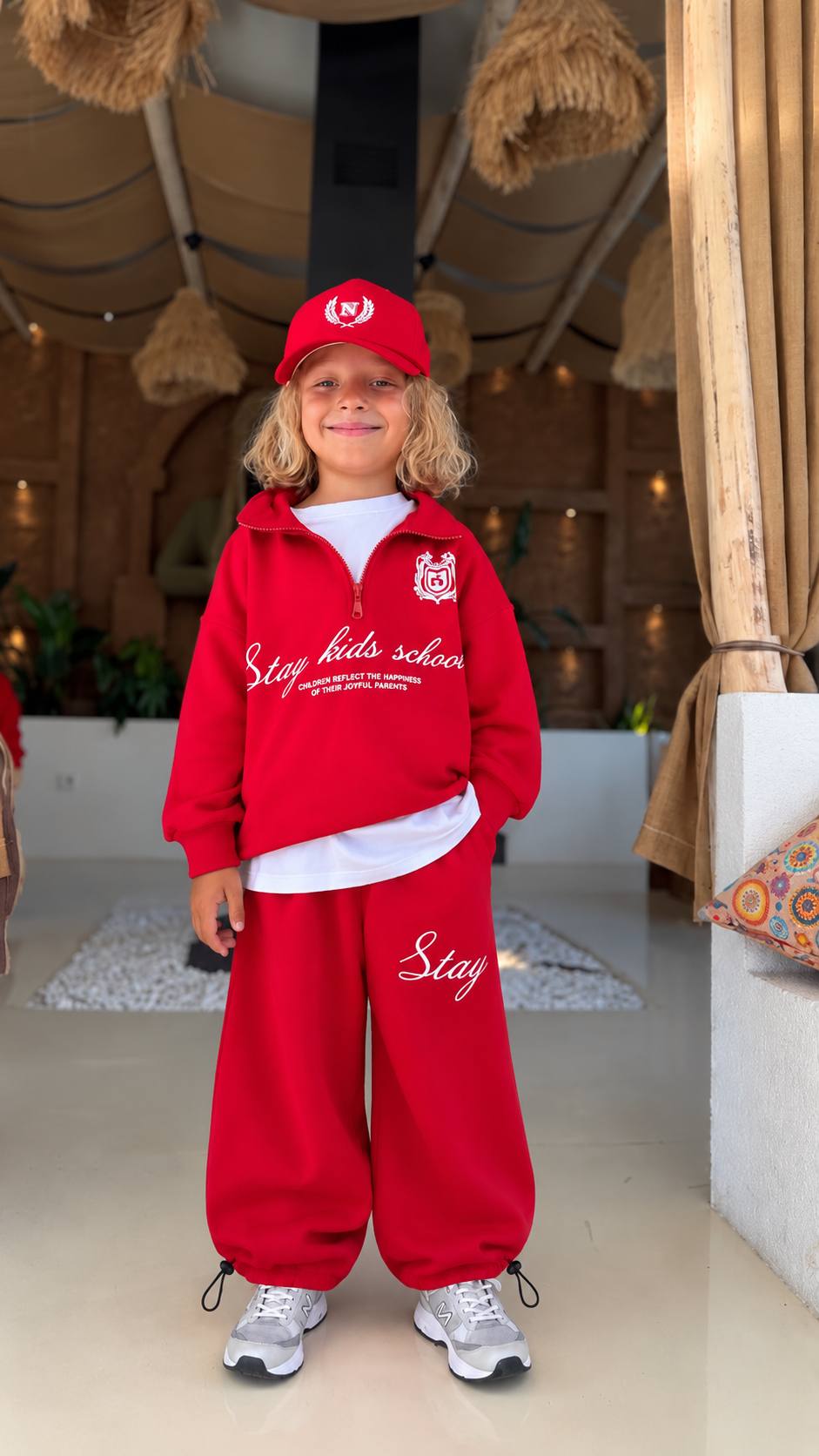 Stay Kids Quarter-Zip Set