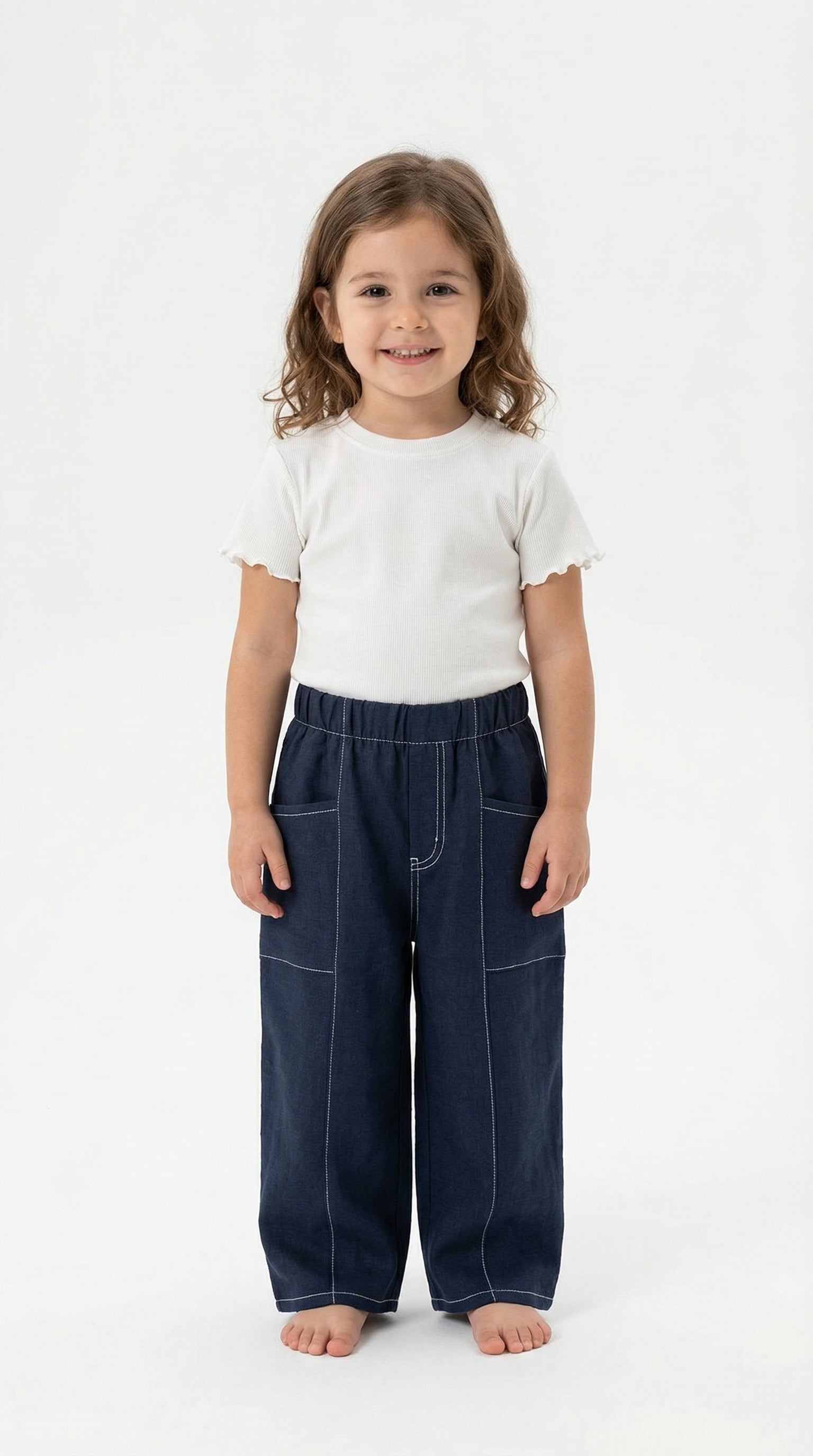 Indigo Comfort Wide Pants