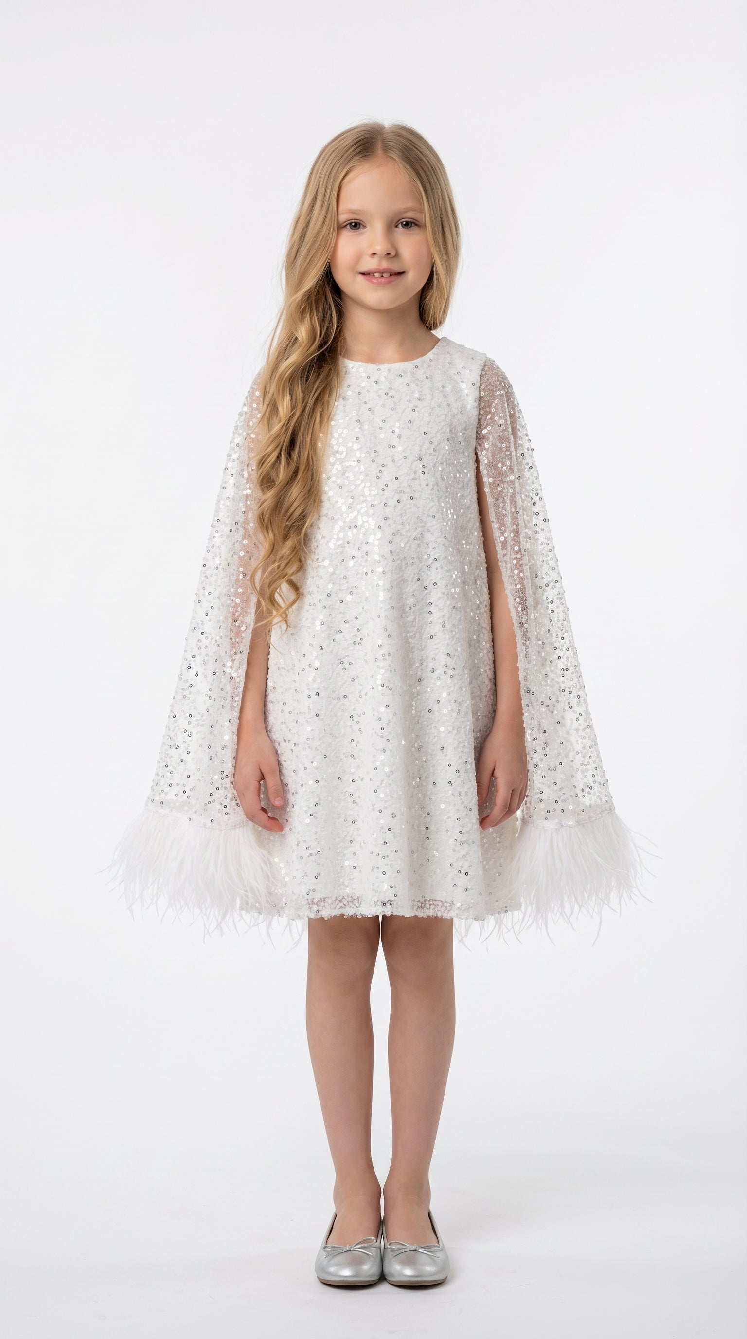 Little Stardust Cape Dress