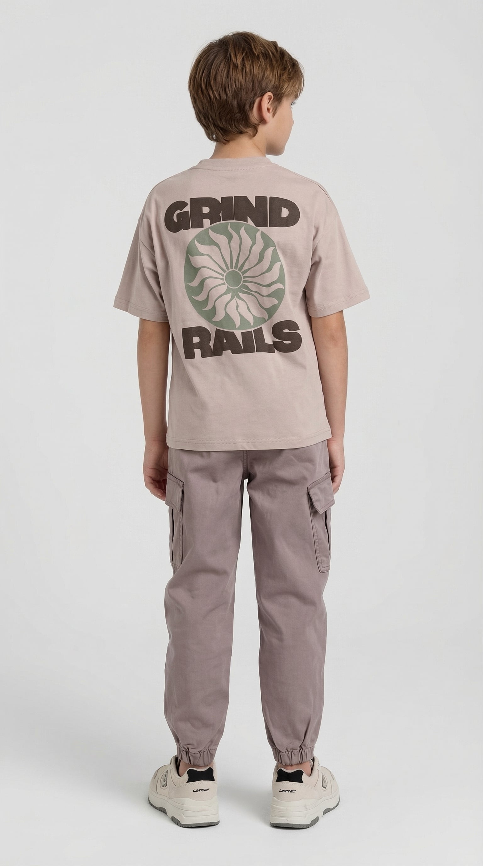 Escable Kids Sunrise Riders three-piece set featuring vibrant colors and playful designs for children’s fashion.