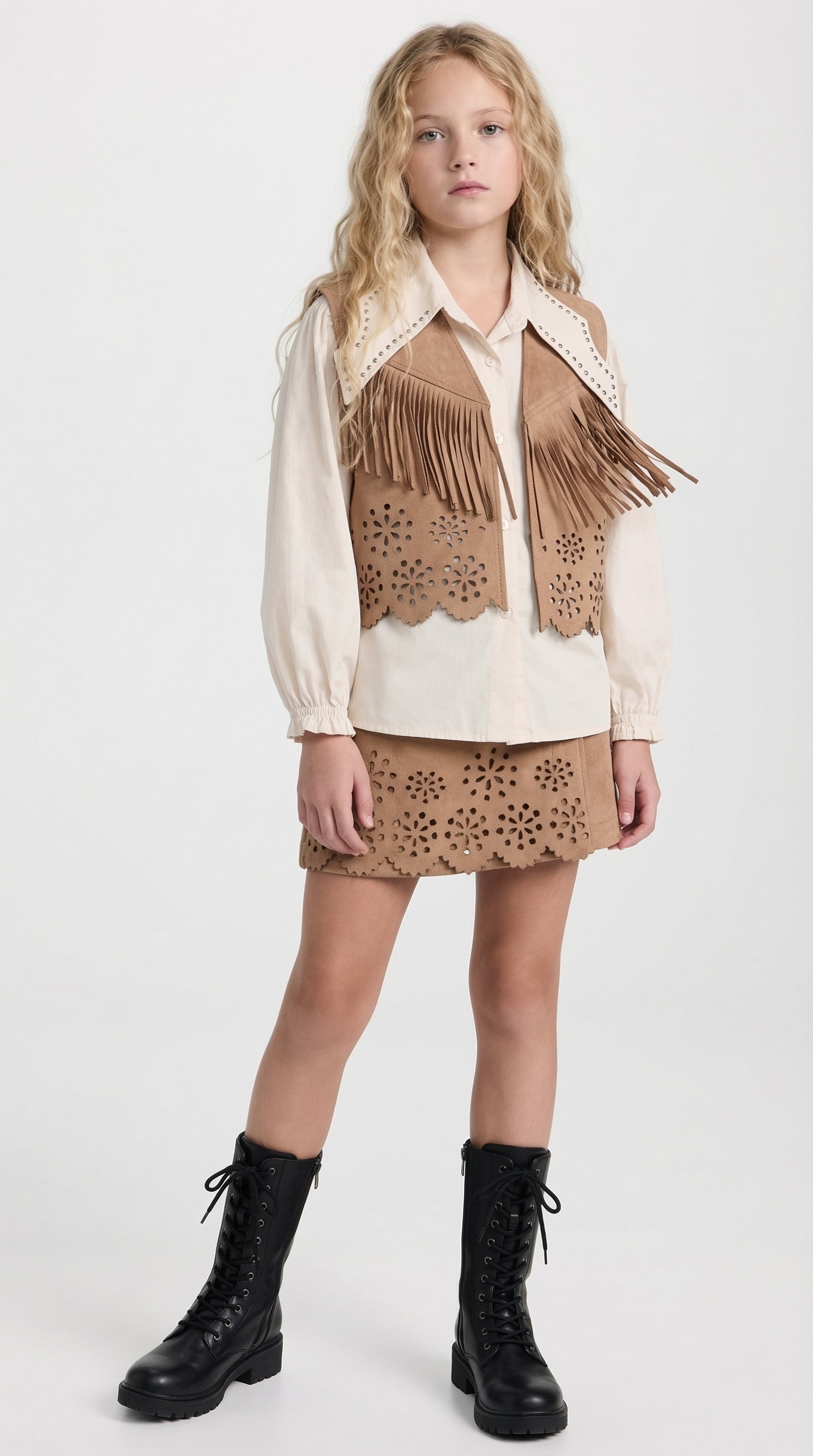 Colorful Desert Bloom set for kids by Escable Kids, featuring cheerful patterns and comfortable fabric in a playful children's fashion set.