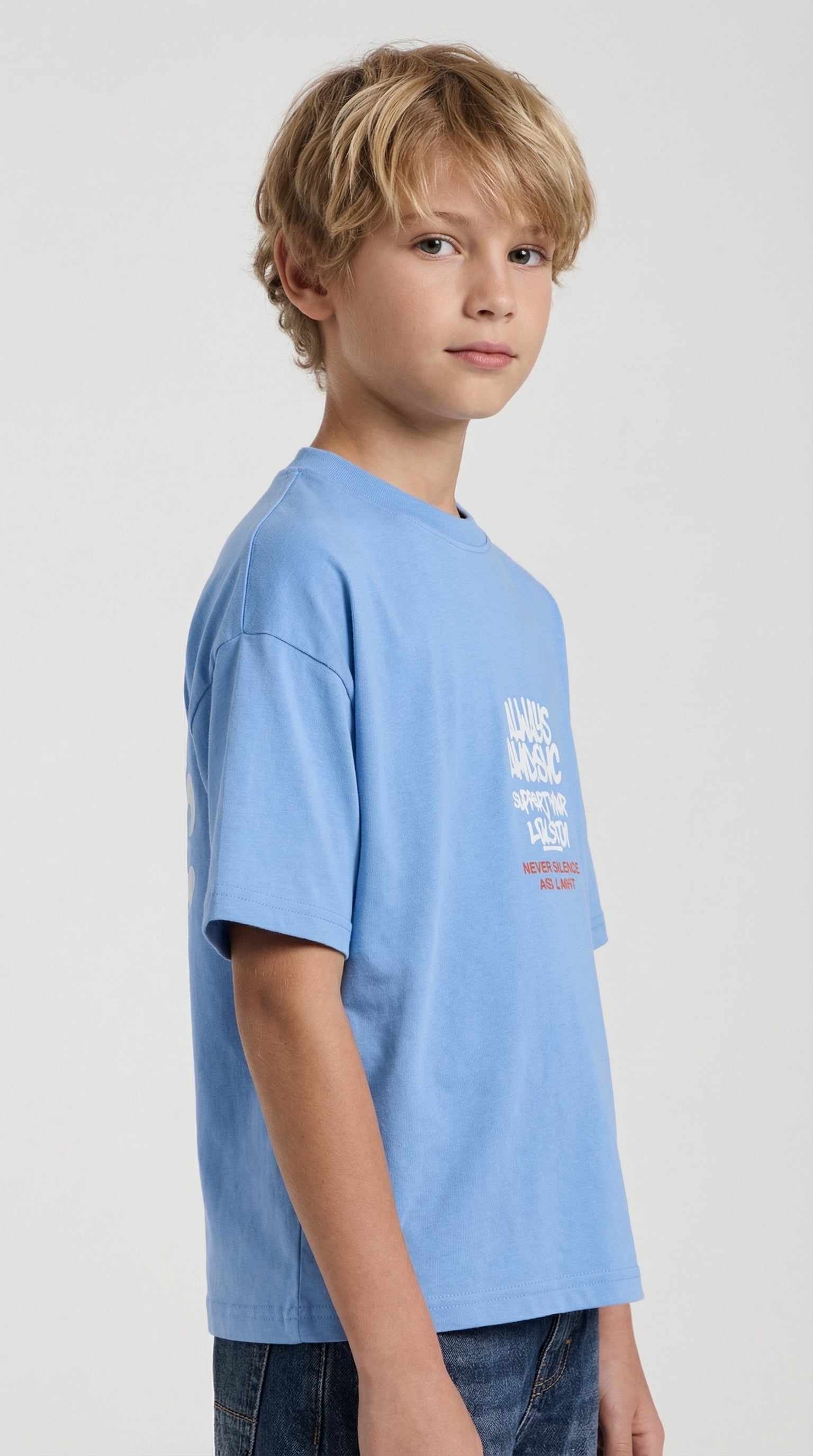 Colorful Always Awesome graphic t-shirt for kids by Escable Kids featuring vibrant design and comfortable fit.